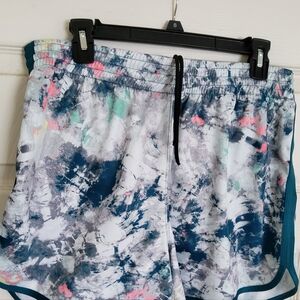 Zelos athletic shorts. EUC. Polyester,  Size L, waist 16", inseam 3.5", Rise 11"